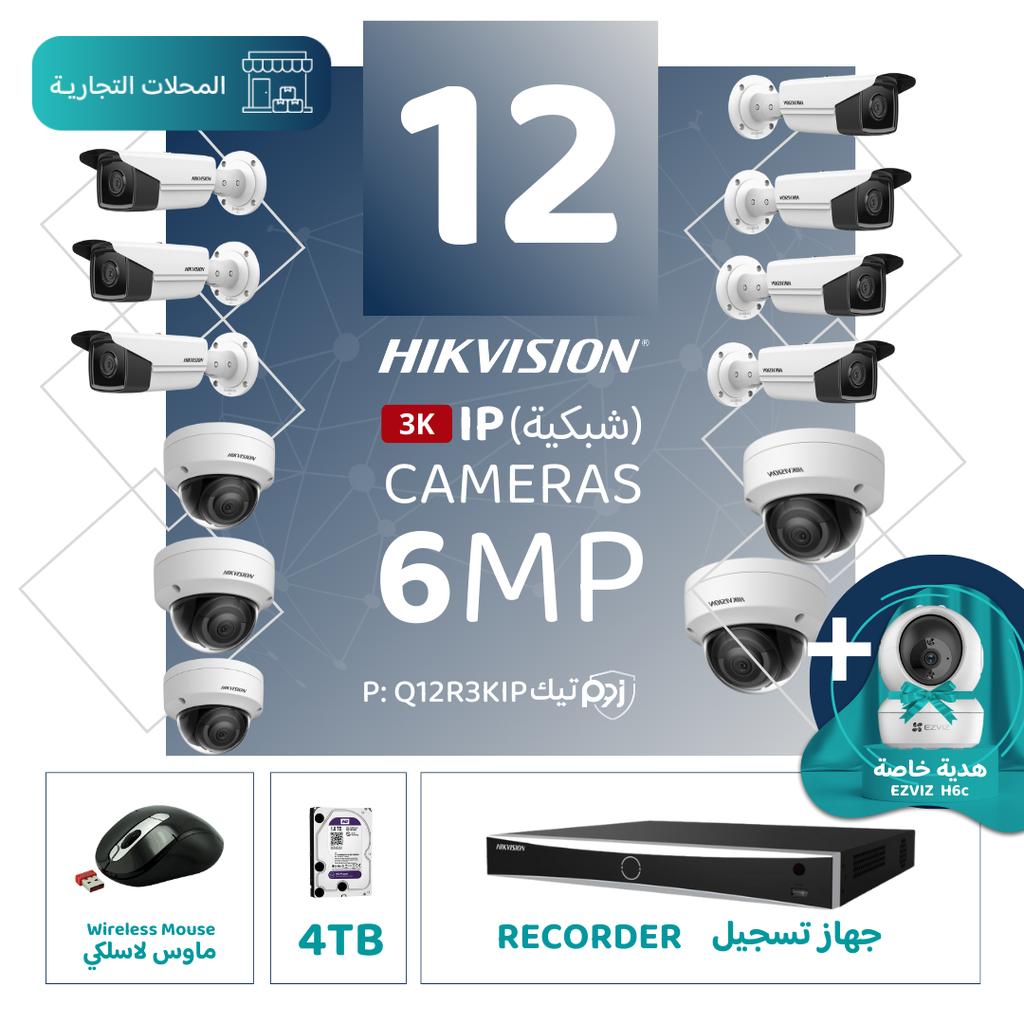 Integrated Commercial Package (12 6MP-IP CCTV)