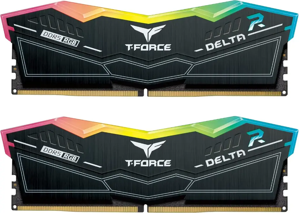T-FORCE RAM RGB DDR5 32G 16*2 6000 رام اسود 