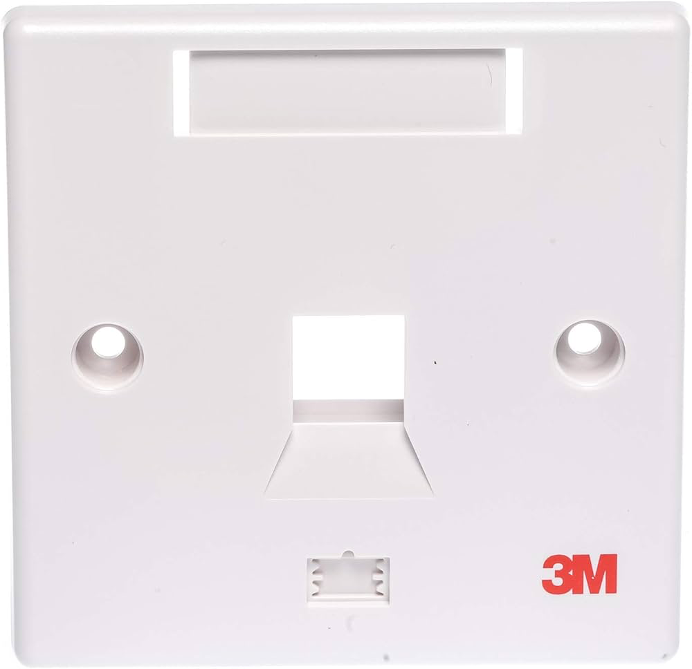 Corning 3M Single FACEPLATE WHITE