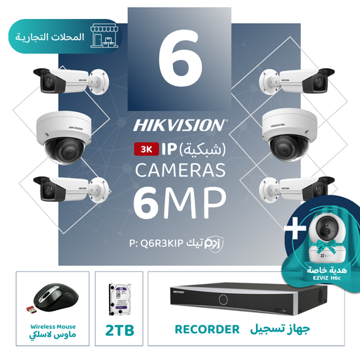 Integrated Commercial Package (6 6MP-IP CCTV)