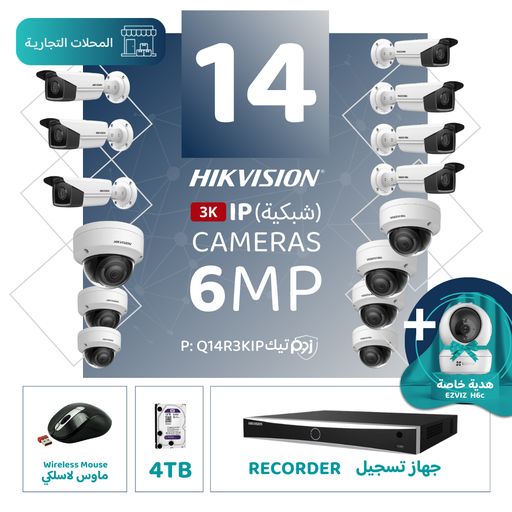 Integrated Commercial Package (14 6MP-IP CCTV)