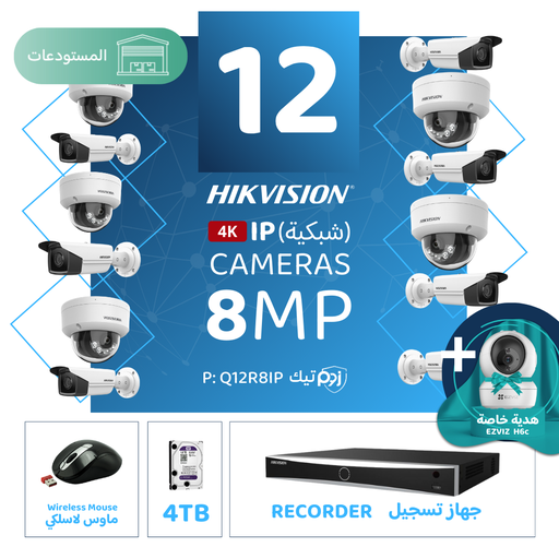 Integrated Warehouse Package (12 8MP-IP CCTV)