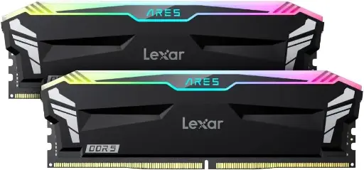 LEXAR RGB 32GB 16X2 DDR5 6400 رام اسود