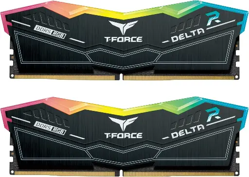 T-FORCE RAM RGB DDR5 32G 16*2 6000 رام اسود 