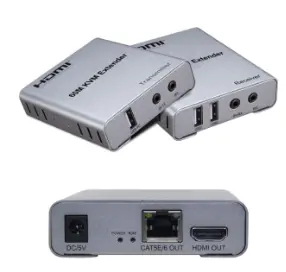 [US-120MKVM] HDMI Extender 4K 120M KVA Image and control ناقل صورة وتحكم 120 متر