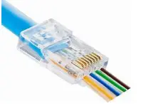 [US-K6RJB] (bag 100pc) RJ45 Plastic High